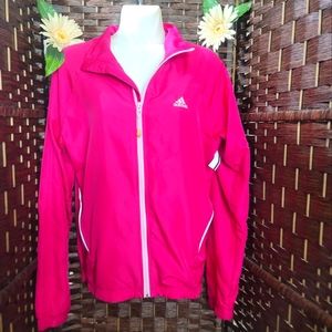 Adidas 2010 Bubblegum Pink Fitted Track Jacket w/ Reflective Striping